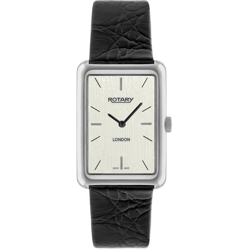 Rotary Mens Timepieces London Steel Black Leather Strap Watch GS90989/32 - Robert Openshaw Fine Jewellery
