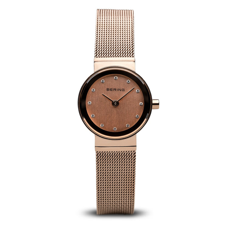 Bering Womens Classic Polished Rose Gold Watch 10122-366