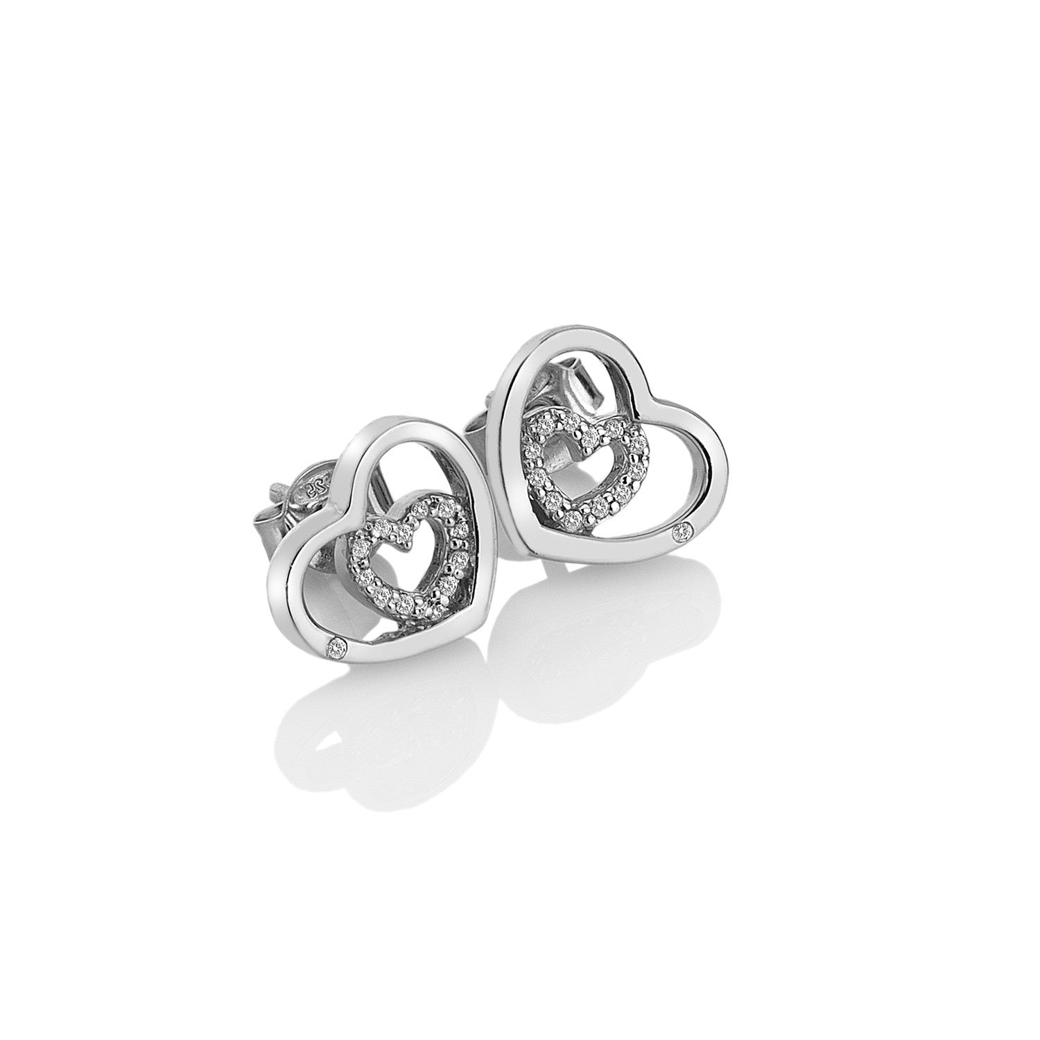 Hot Diamonds Silver Encased Earrings DE548