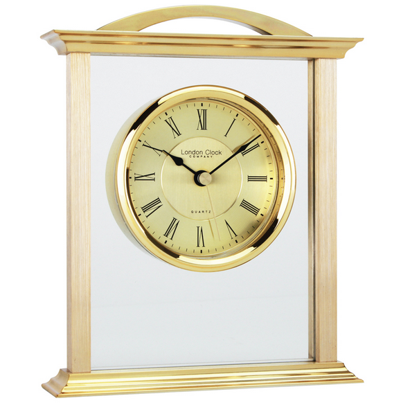 LONDON CLOCK CO GOLD MANTLE CLOCK 03023