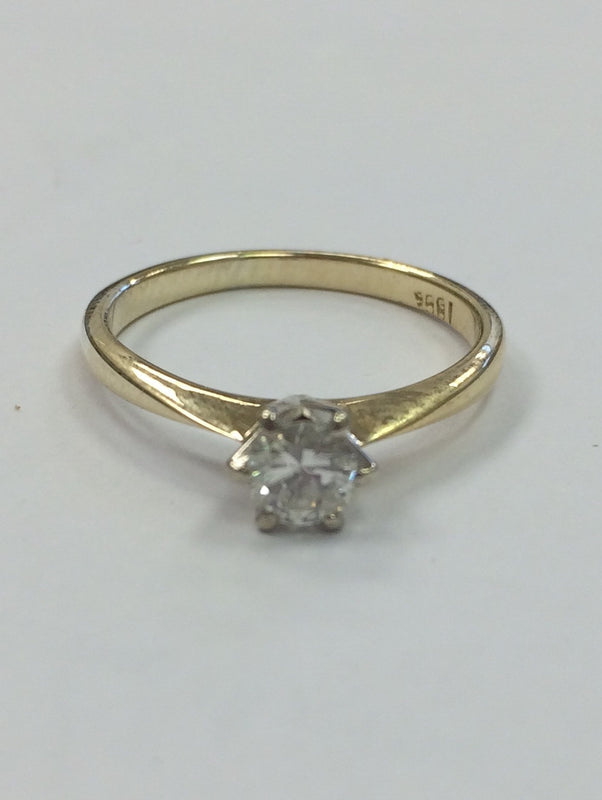 18CT YELLOW GOLD 0.34CTS DIAMOND RING 24012015 - Robert Openshaw Fine Jewellery