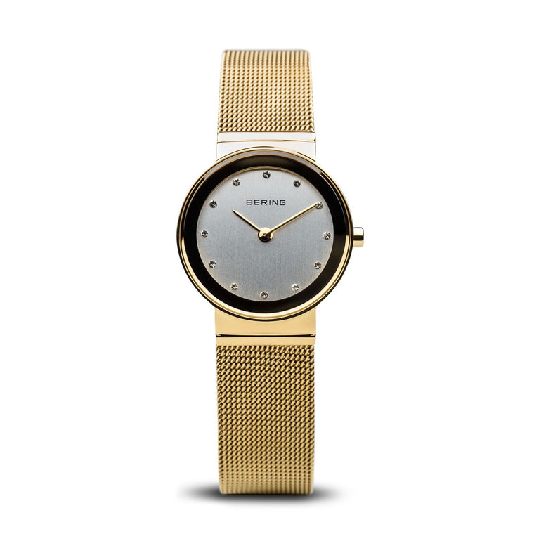Bering Womens Classic Polished Gold Watch 10126-334