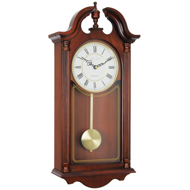 LONDON CLOCK CO MAHOGONY WOOD PENDULUM 25119