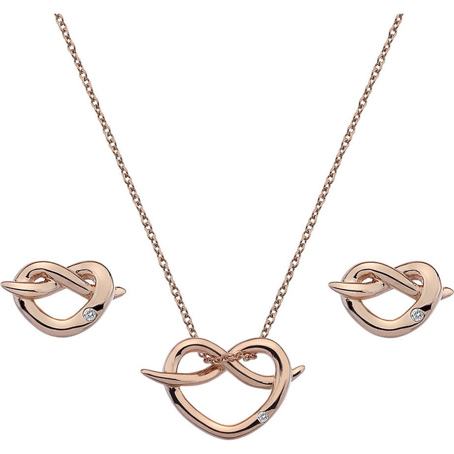 Hot Diamonds Infinity Heart Rose Gold Gift Set SS113 - Robert Openshaw Fine Jewellery