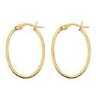 9CT YELLOW GOLD HOOP EARRINGS