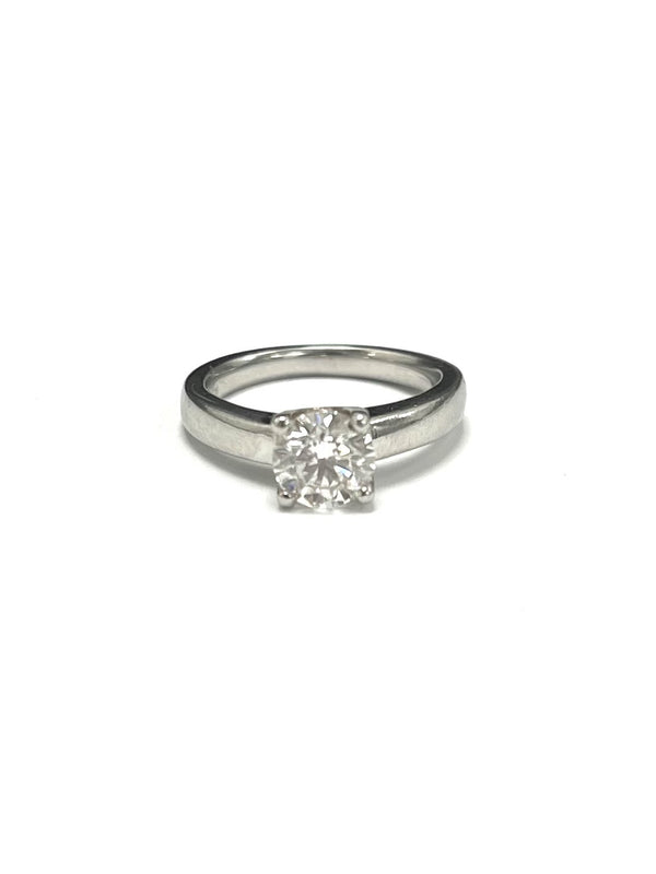 Platinum 1.07cts Solitaire Diamond Ring