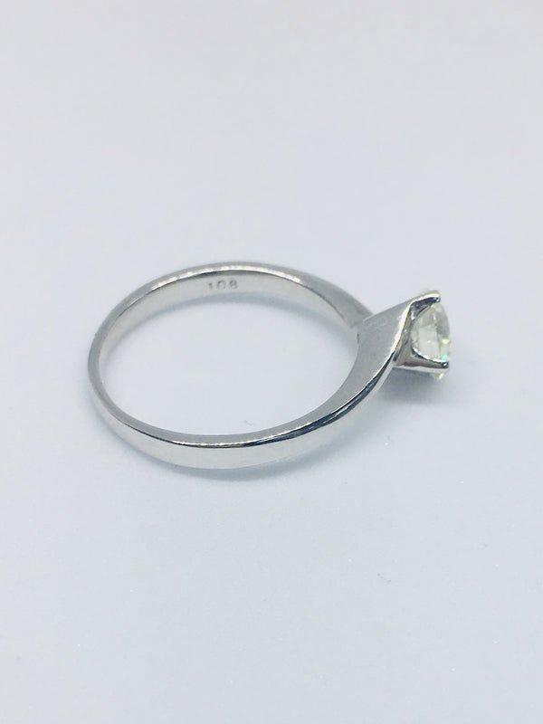 18ct White Gold Round Brilliant Cut 1.06cts Diamond Ring