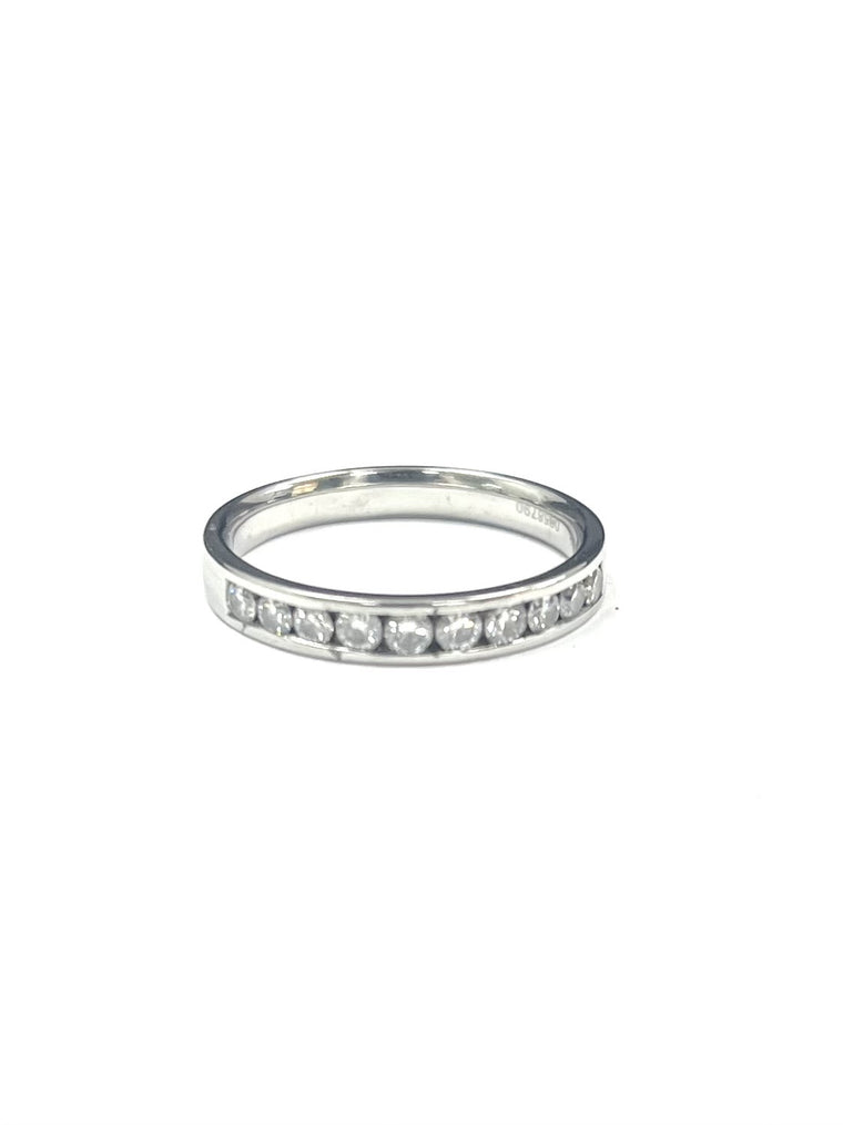 Platinum 3mm Ten Stone Diamond Eternity Ring