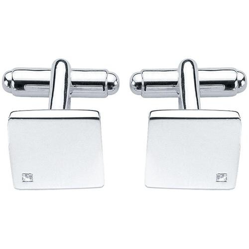 Fred Bennett Silver & Diamond Cufflinks V208