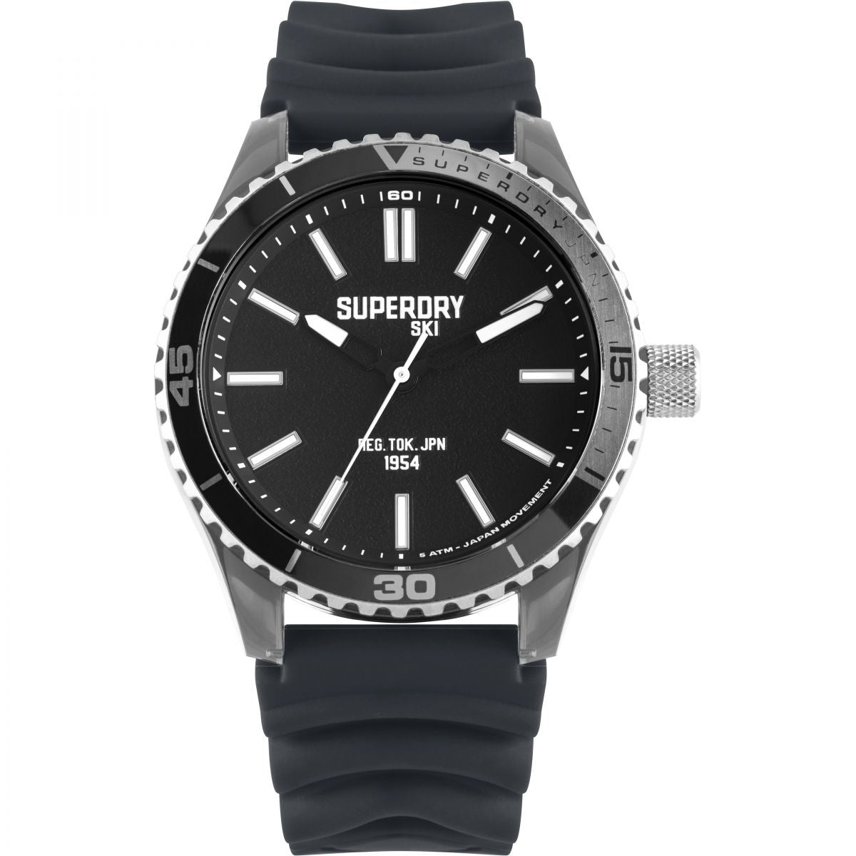 Superdry Tokyo Grey Silicone Watch SYG241E - Robert Openshaw Fine Jewellery