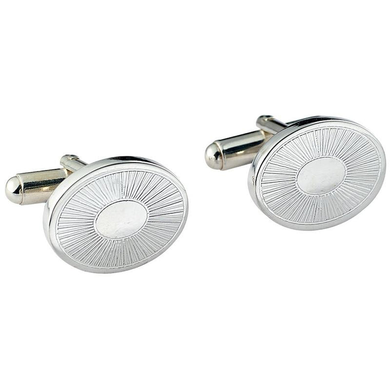 CARRS CUFFLINKS OVAL CUFF017*BX-SS