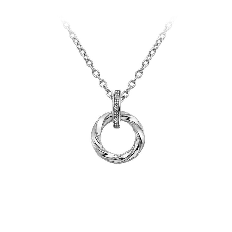 Hot Diamonds Silver Breeze Necklace DP628