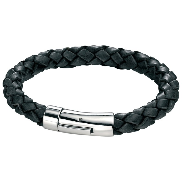 Fred bennett leather best sale bracelet with silver clasp