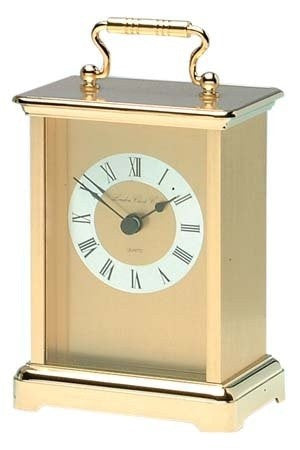 LONDON CLOCK CO GOLD FINISH CARRIAGE CLOCK 02054