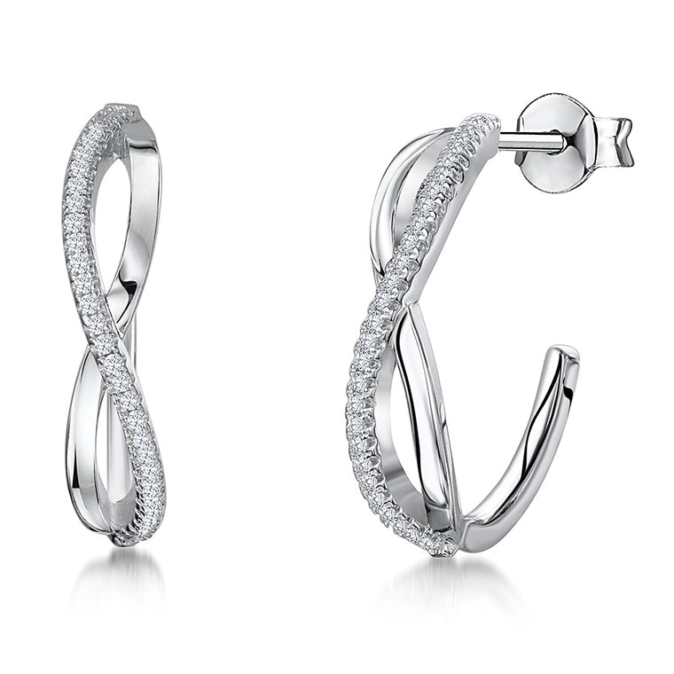 JOOLS 925 Twist Hoop Earrings GJE2024