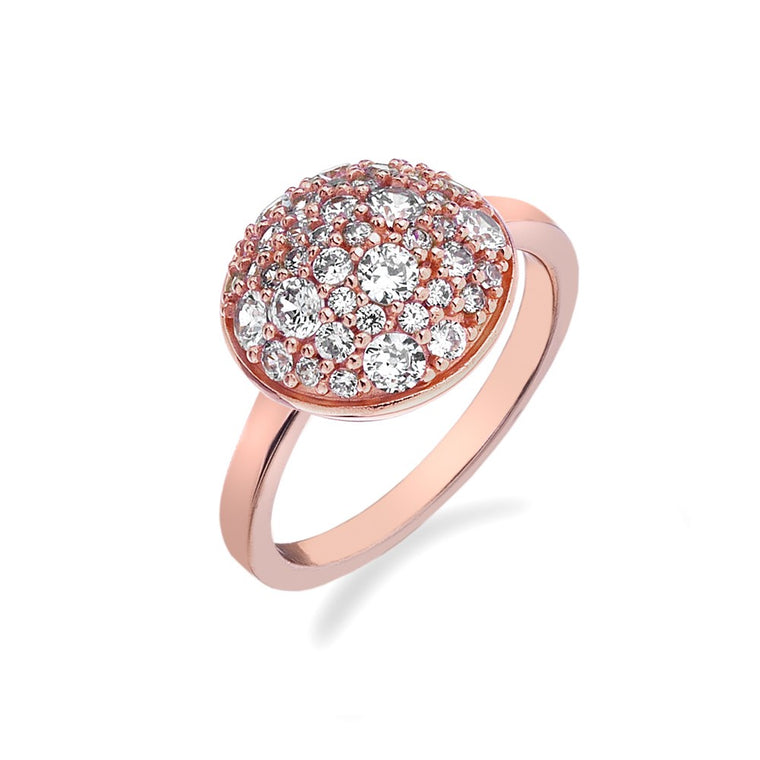 Hot Diamonds Silver Innocence Rose Gold Plated Ring ER012