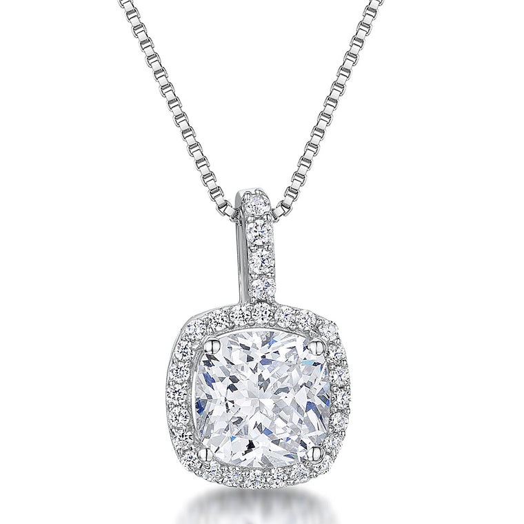 Jools Silver CZ Necklace KPN3278