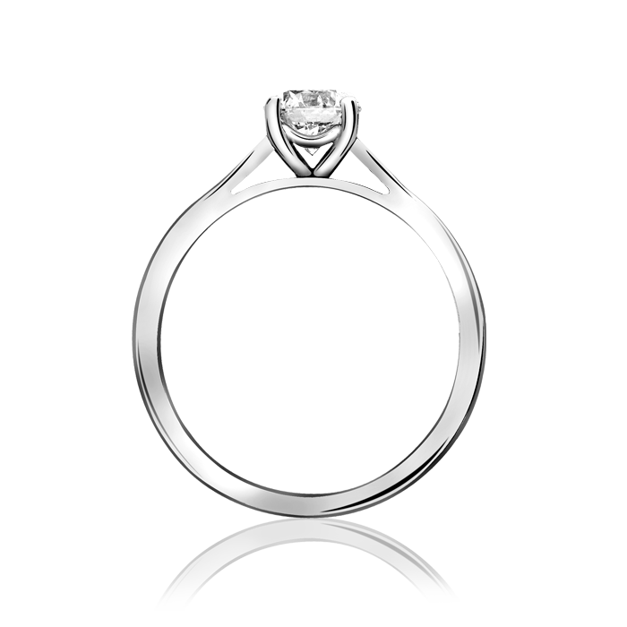 PLATINUM 0.27CTS DIAMOND SOLITAIRE RING 3734/1