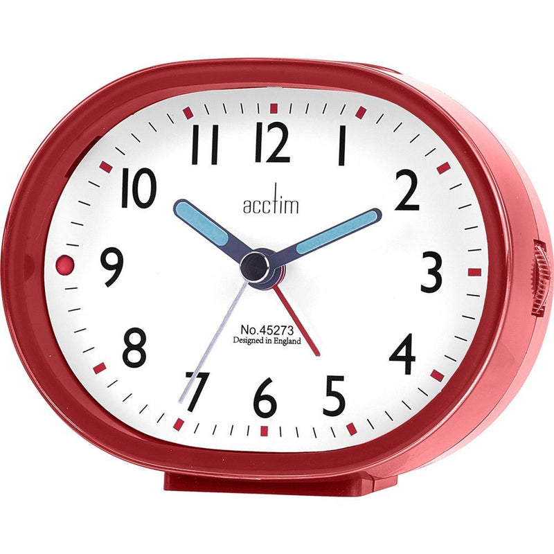 Acctim "Denton" Alarm Clock in Metallic Merlot 15414 - Robert Openshaw Fine Jewellery