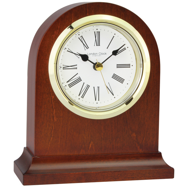 LONDON CLOCK CO DARK WOOD MANTLE 06316