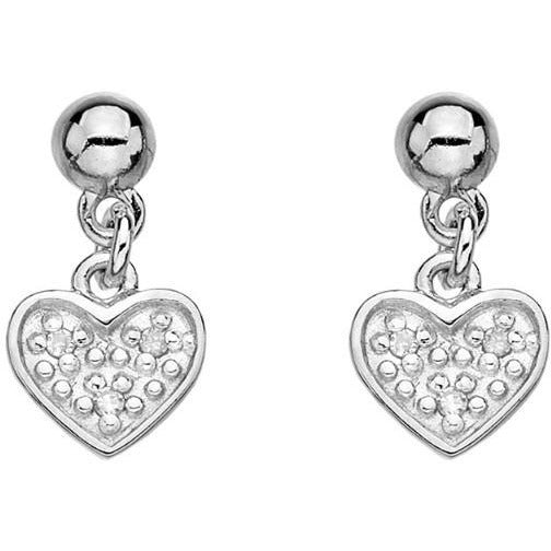 Hot Diamonds Stargazer Heart Earrings DE382 - Robert Openshaw Fine Jewellery