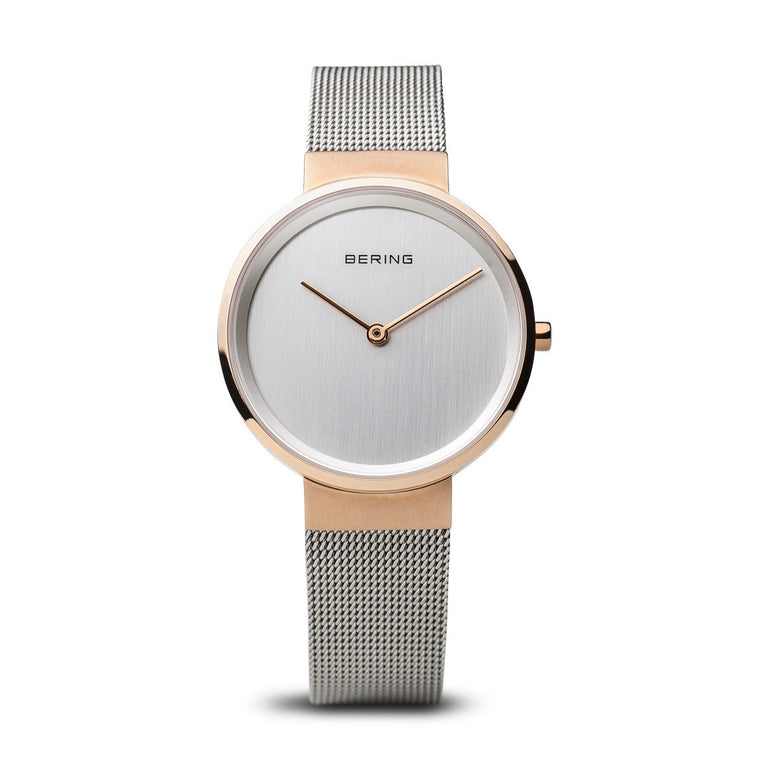 Bering Womans Classic Polished Rose Gold Watch 15431-060