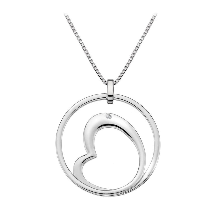 Hot Diamonds Forever Heart in Circle DP464