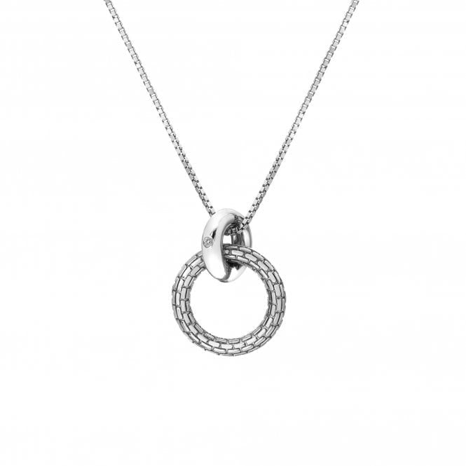 Hot Diamonds Woven Circle Pendant