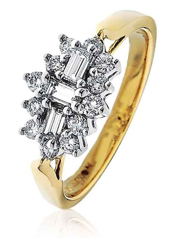 ROBERT OPENSHAW 18CT WG 0.48CTS DIAMOND CLUSTER RING DRHQ911 - Robert Openshaw Fine Jewellery