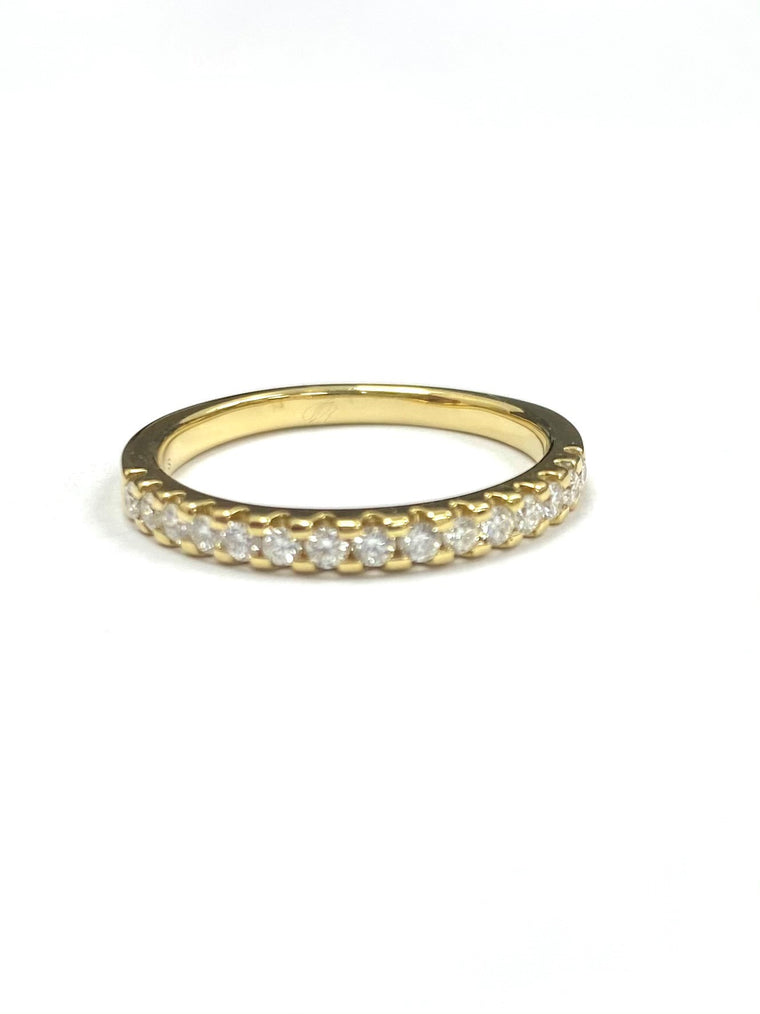 18ct Yellow Gold 0.33cts Claw Set Eternity Ring R42F1/SR18Y