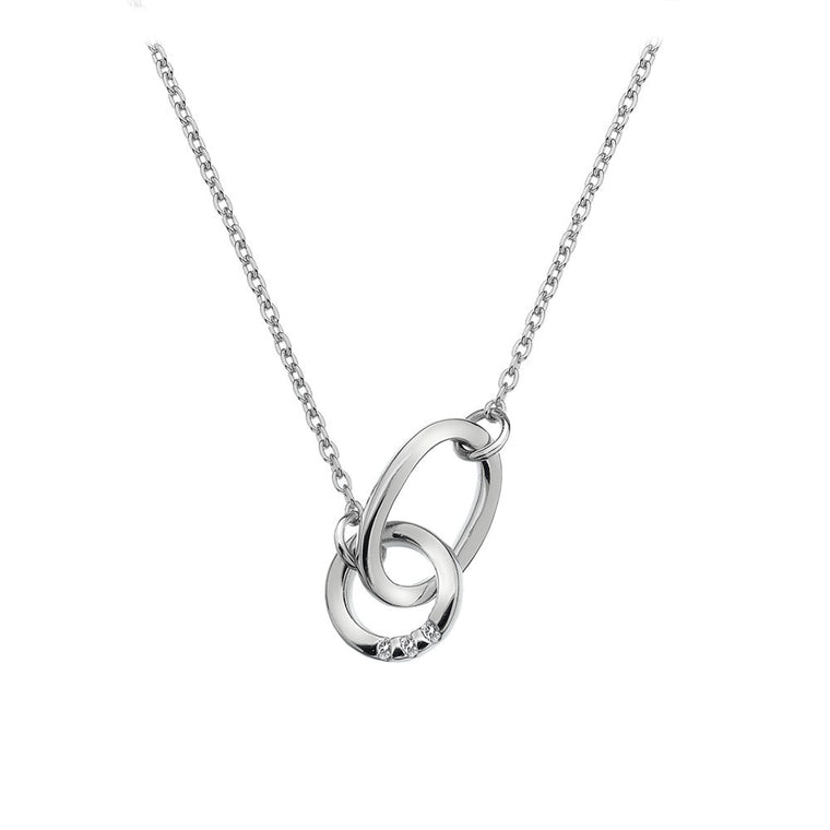 Hot Diamonds Silver Trio Necklace DN103
