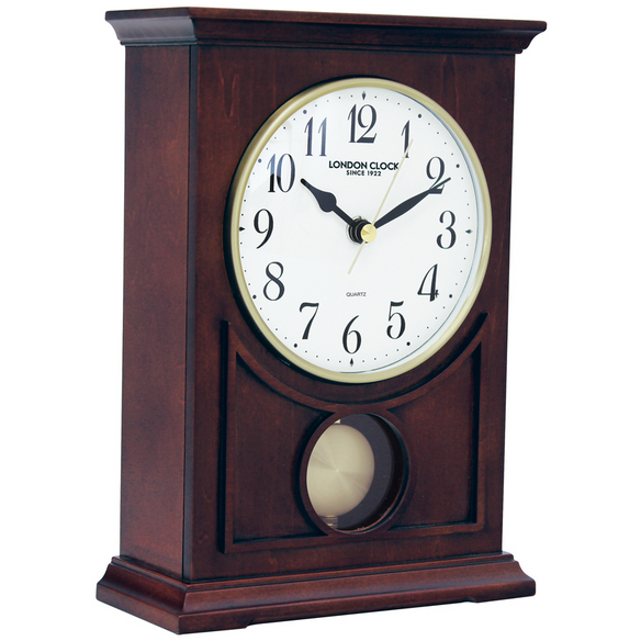 london clock co flat top mantle clock 06393
