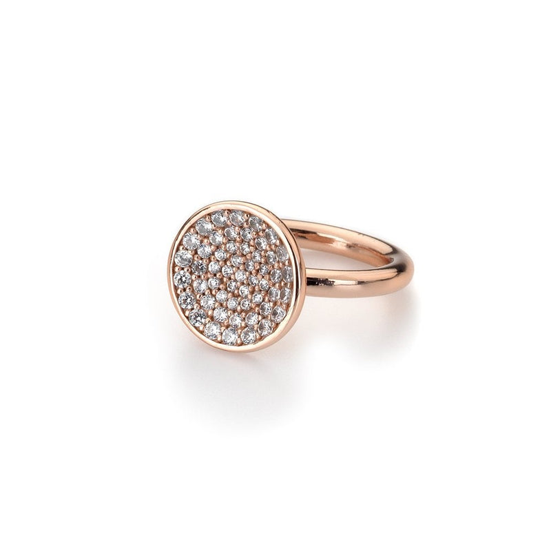 Emozioni Scintilla Rose Gold Plated Ring