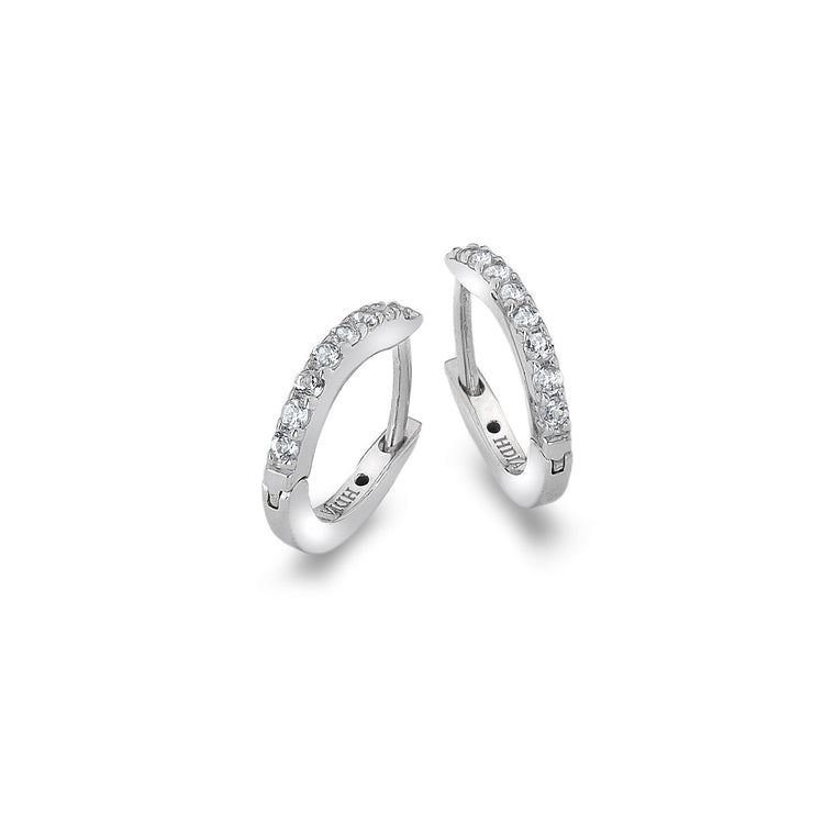 Hot Diamonds Silver Constant Loop Earrings DE581