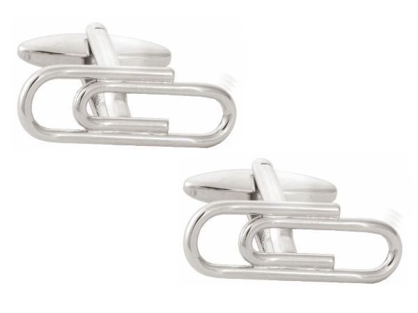 PAPERCLIP CUFFLINKS 901002 - Robert Openshaw Fine Jewellery