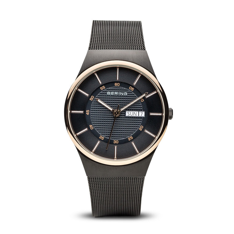Bering Mens Classic Brushed Black Watch 12939-166