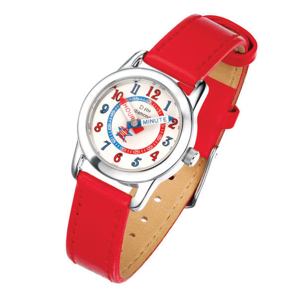 D for DIAMOND RED GIRLS WATCH Z785