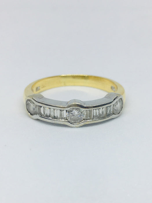 18ct Yellow Gold 0.88cts Eternity Ring