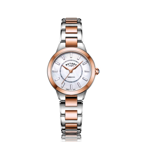 Rotary Two Tone Rose Kensington Timepiece LB05377/41