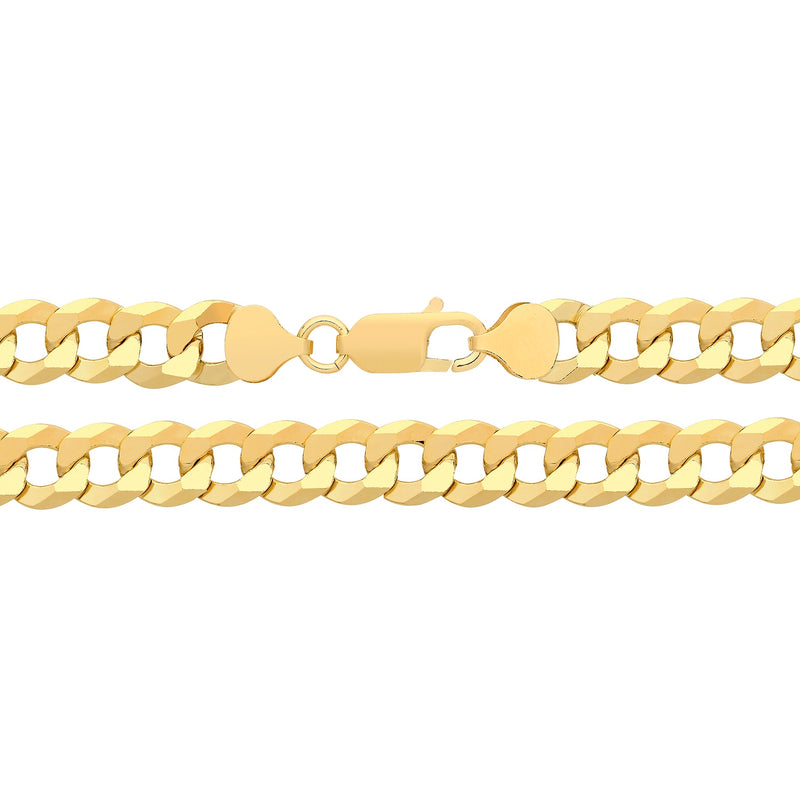 Silver Gold Plated Flat Curb Bracelet