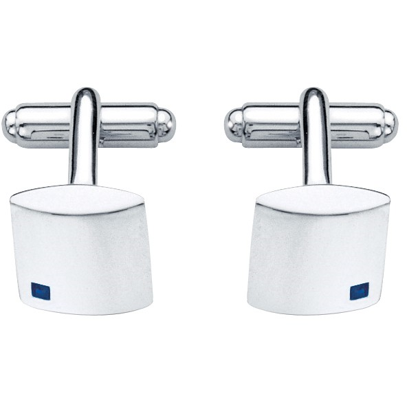 Fred Bennett Silver & Blue Sapphire Cufflinks V210L